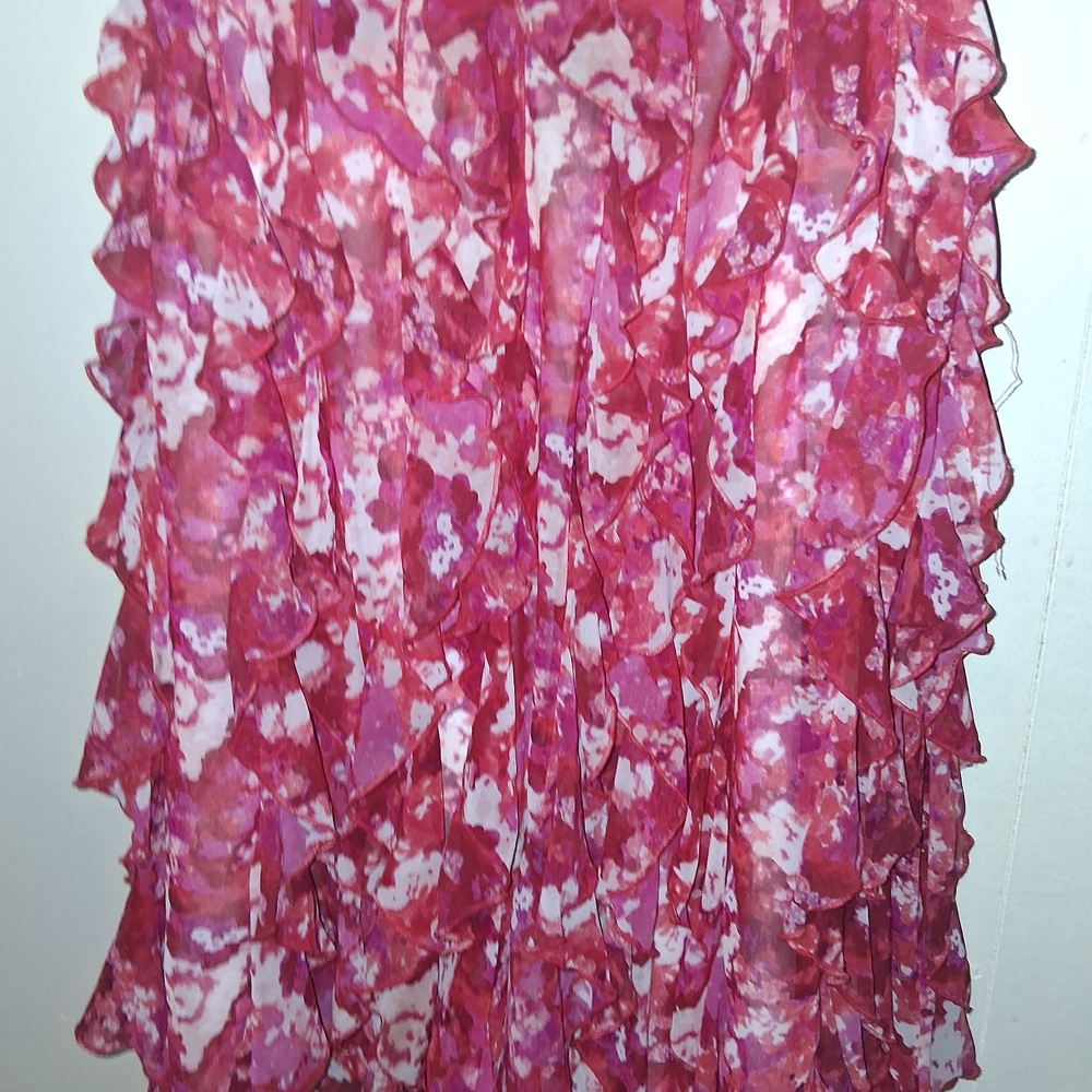 White House Black Market Floral Pink Sleeveless Dress - Picture 2 of 4
